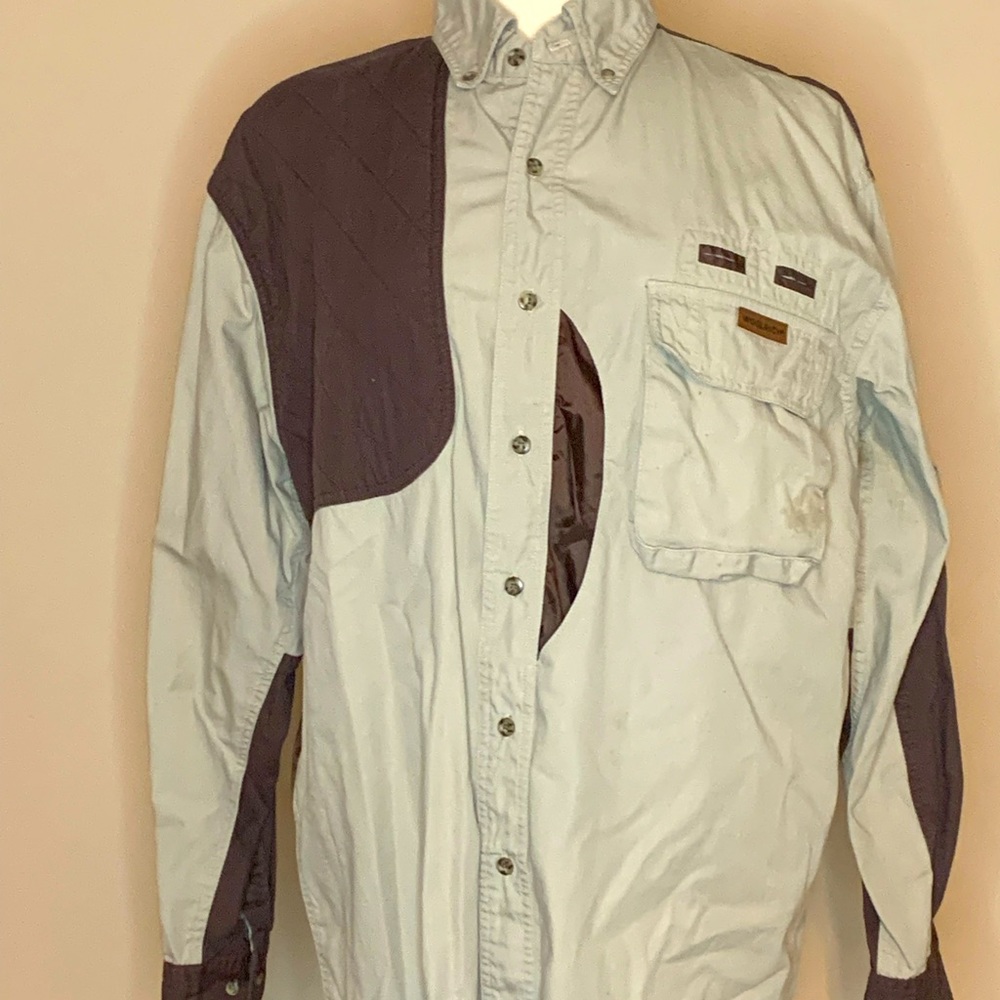 Woolrich | Khaki and Brown Shooting Shirt
